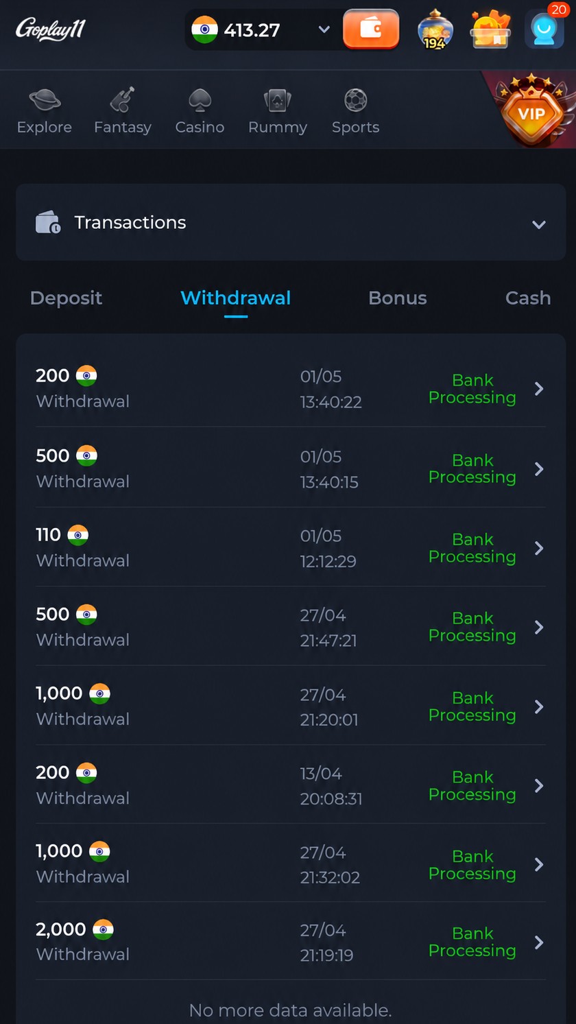goplay real withdrawal proof